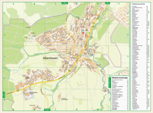 Ortsplan der Gemeinde Albershausen